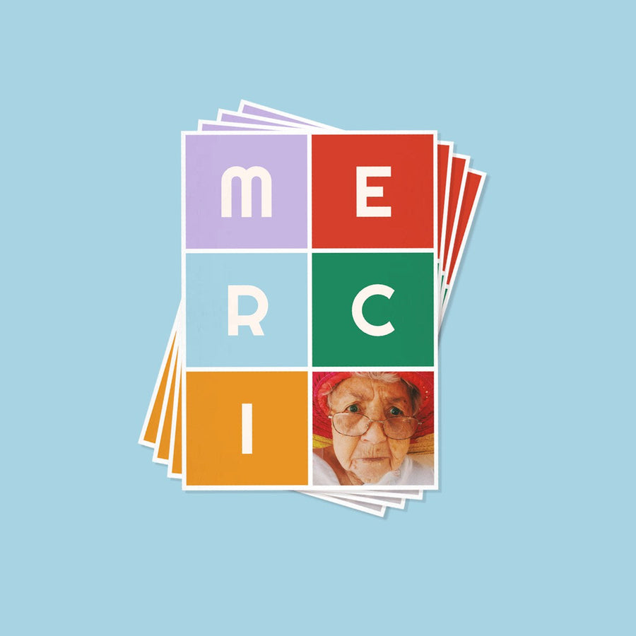 Lot de cartes personnalisées avec la photo d’un chiot.