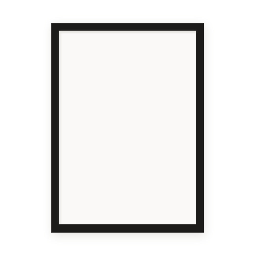 Un cadre bois noir A4, pret a recevoir une photo.