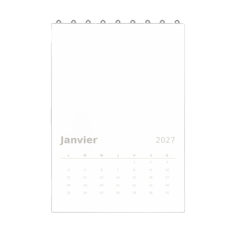 Calendrier personnalisé avec une photo