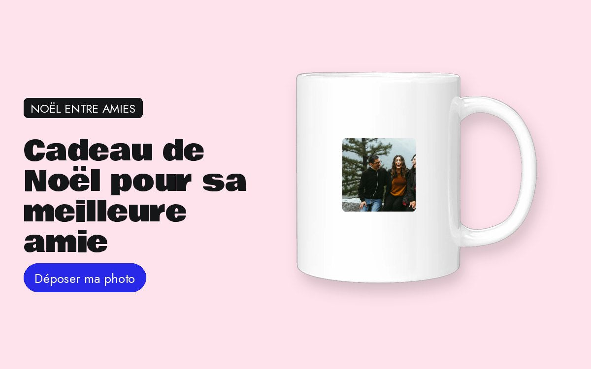 Produit personnalisé avec photo – Cadeau de Noël pour sa meilleure amie
