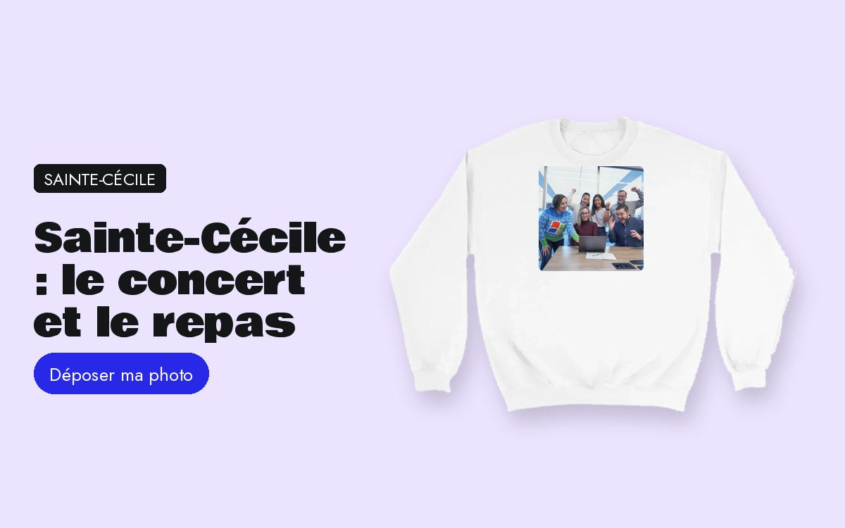 Cartes postales personnalisées avec photo – Sainte-Cécile 2026 : préparer le concert et le repas