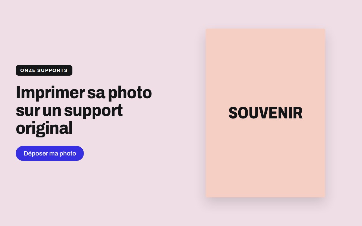 Photo imprimée sur différents supports