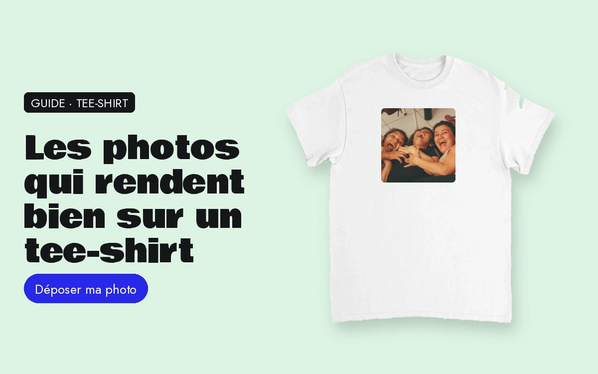 Tee-shirt personnalisé avec photo – Une photo sur un tee-shirt : celles qui rendent bien, celles qui ratent