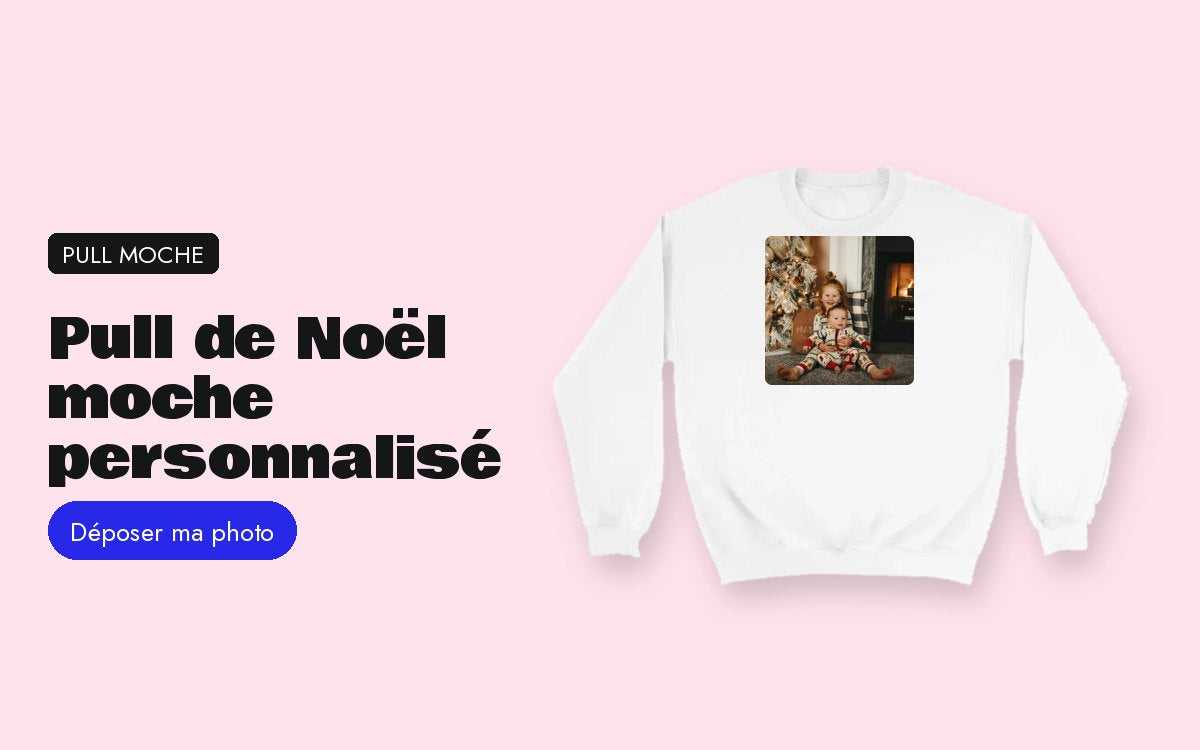 Sweat personnalisé avec photo – Pull de Noël moche personnalisé avec photo, pour l'équipe ou la famille