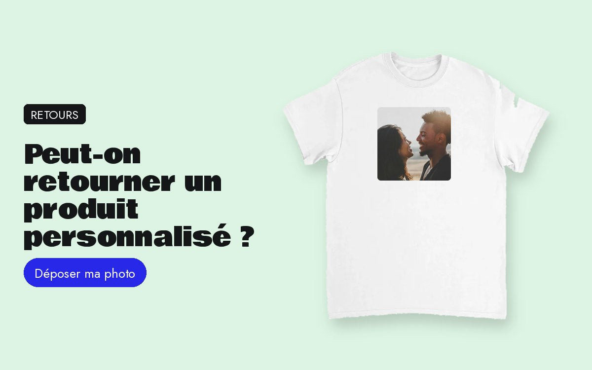 Produit personnalisé avec photo – Peut-on retourner un produit personnalisé