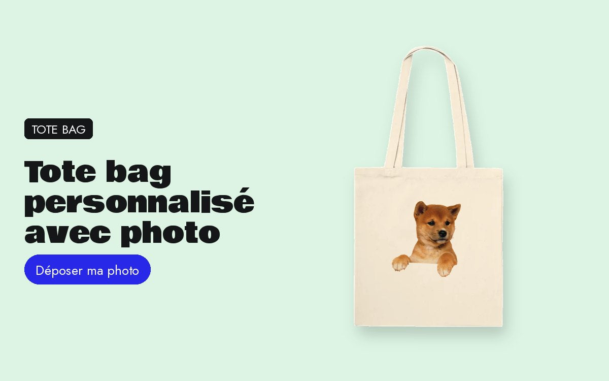Produit personnalisé avec photo – Tote bag personnalisé avec photo